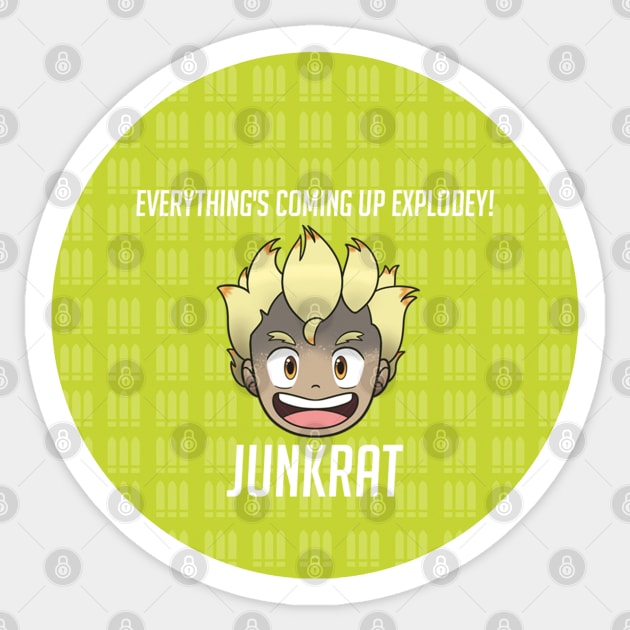 Junkrat chibi OW Sticker by DawnDarling